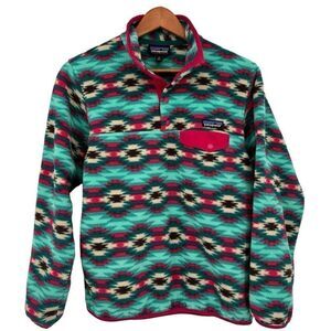 Patagonia Synchilla Snap-T Pullover Fleece Jacket Wild Desert Beryl Green Medium